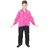 Kaku Fancy Dresses Magenta Frill Shirt Western Costume - Magenta, For Boys
