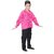 Kaku Fancy Dresses Magenta Frill Shirt Western Costume - Magenta, For Boys