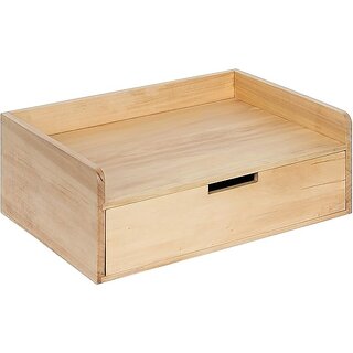 Khusubhdecor Wooden Single Drawer Use For Wall Decor  Flower Stand  Book Stand  Wifi Stand  Remote Stand  Etc