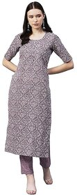 SVB Women Cotton Blend Kurta and Pant Set