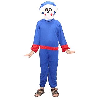 Kaku Fancy Dresses Ninja Hathori Cartoon Costume - Blue, For Boys  Girls