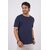 Red Line Mens Black Solid 100% Cotton Round Neck T-Shirt