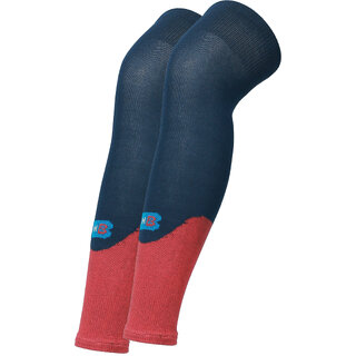 Brimba H2 Dark Blue, Red Cotton Over the Knee Socks For Unisex