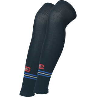 Brimba H2 Black Cotton Over the Knee Socks For Unisex