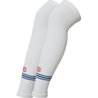 Brimba H2 White Cotton Over the Knee Socks For Unisex