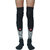 Brimba H2 Black Cotton Knee High Socks For Men  Women