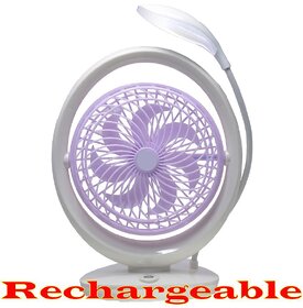 Mini Table Rechargeable Fan with Light - FN 29