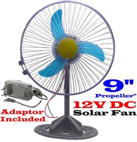 DC 12 Volt Solar 9 Mini Table Fan - FN 30