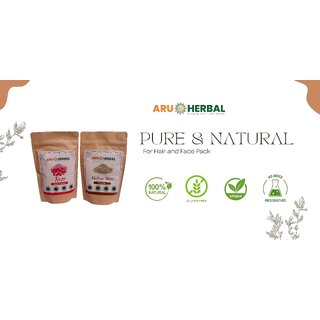 Aru Herbal Multani Mitti  Rose Petal Powder -( 175g 2 Pack)  (350 g)