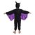Kaku Fancy Dresses Fleece Bat Bird Costume For Kids - Black - Purple, For Boys