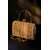 ANANDI Womens Golden Box Clutch Bag, Ladies Handbag, Sling Bag, Woman Wallet or Purse Gold Shimmer Bridal Clutch