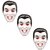 Kaku Fancy Dresses Vampire Dracula Face Mask For Halloween Costume  Scary Vampire Face For Roleplay, Pack of 3