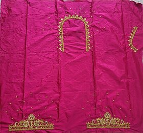 OMSAIFAB Cotton Silk Embellished Blouse Material