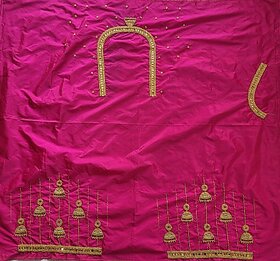 OMSAIFAB Cotton Silk Self Design Blouse Material