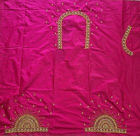 OMSAIFAB Cotton Silk Self Design Blouse Material