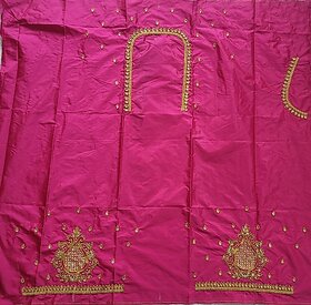 OMSAIFAB Cotton Silk Self Design Blouse Material