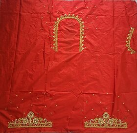 OMSAIFAB Cotton Silk Self Design Blouse Material