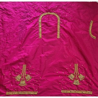 OMSAIFAB Cotton Silk Self Design Blouse Material