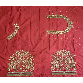 OMSAIFAB Cotton Silk Self Design Blouse Material