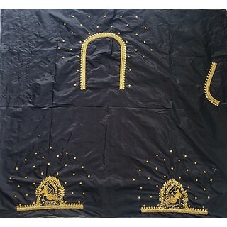 OMSAIFAB Cotton Silk Embroidered Blouse Material