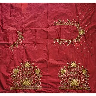 OMSAIFAB Cotton Silk Self Design Blouse Material