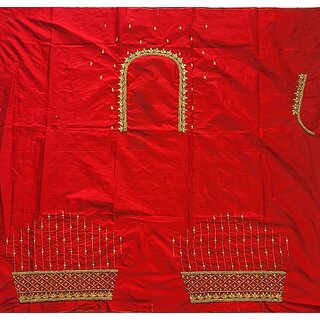 OMSAIFAB Cotton Silk Self Design Blouse Material