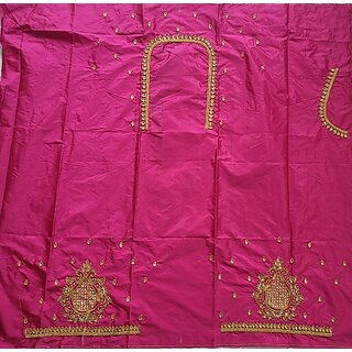 OMSAIFAB Cotton Silk Self Design Blouse Material