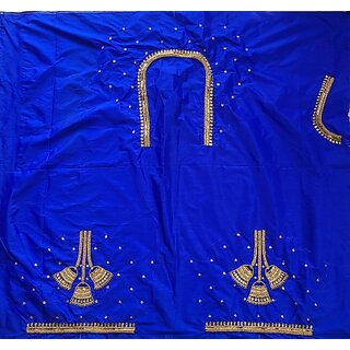 OMSAIFAB Cotton Silk Self Design Blouse Material