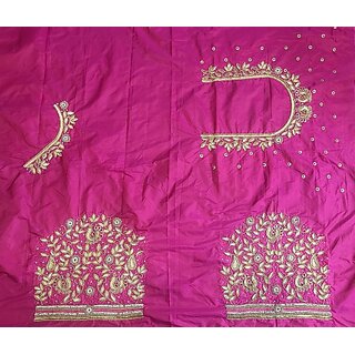 OMSAIFAB Cotton Silk Self Design Blouse Material