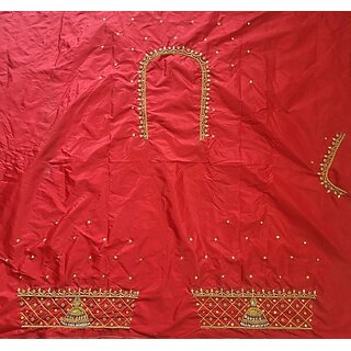 OMSAIFAB Cotton Silk Self Design Blouse Material