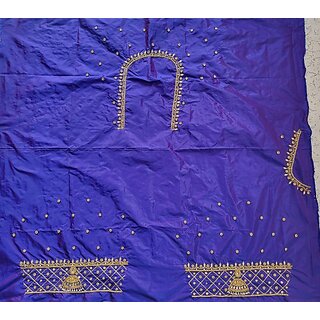 OMSAIFAB Cotton Silk Self Design Blouse Material