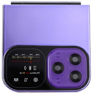 Oneme Fold Z (Dual Sim, 2 Inch Display, 1050mAh Battery, Purple)
