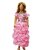 Kaku Fancy Dresses Pink barbie gown Princess Gown - Pink, For Girls