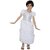 Kaku Fancy Dresses White Princess Long Lcd Gown - White, For Girls