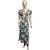 Women's Polyester Beautiful Delta Print Midi Frock and Lycra for pretty look.
