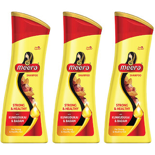 Meera Strong  Healthy Shampoo 180ml Pack Of 3