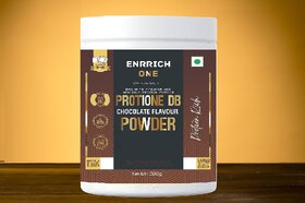 Enrrich One PROTIONE DB POWDER Protein (pack of 1)Shake200 g Chocolate