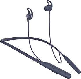 TecSox Tecband Pulse 300 Wireless Neckband40H Playback IPX 4  Boom Bass Blue Bluetooth Headset (Blue, In the Ear)NDT127