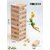 UnV Tumbling Tower Game for Adults & Kids, Wooden Blocks with 4 Dices Game|Stacking Game Challenging