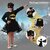 Kaku Fancy Dresses Bat Super Hero Costume For Girls-Black, for Girls