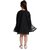Kaku Fancy Dresses Bat Super Hero Costume For Girls-Black, for Girls