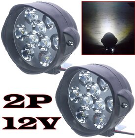 Set of 2 Front Fog Light For All Car and Bike Models