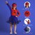 Kaku Fancy Dresses Spider Super Hero Costume for Girls - Red-Blue, for Girls