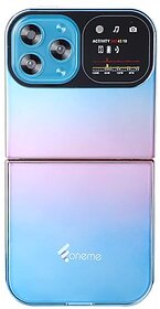 Oneme Fold Z (Dual Sim, 2 Inch Display, 1050mAh Battery, Light Blue)