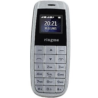 Ringme Micro1 (Dual Sim, 0.66 Inch Display, 800mAh Battery, Silver)