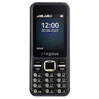Ringme Shine (Dual Sim, 2.4 Inch Display, 3000mAh Battery, Black)