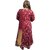 Women's Rayon Embroidered, Traditional Printed Anarkali Kurta, Pant and Dupatta set for Traditional look.
