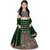 Heaven Blue Girls Lehenga Choli Ethnic Wear Embroidered Lehnga Lehenga Choli Dark Green (Pack of 1)