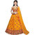 Heaven Blue Girls Lehenga Choli Ethnic Wear Embroidered Lehnga Lehenga Choli Yellow Pack of 1