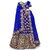 Heaven Blue Girls Lehenga Choli Ethnic Wear Embroidered Lehnga Ghagra Choli Dupatta Set Blue Pack of 1